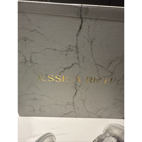 Jessica Rich Sz 38 (7.5 US) So Fancy Snake Print Stiletto Vinyl Heels & Dust Bag - Picture 10 of 13